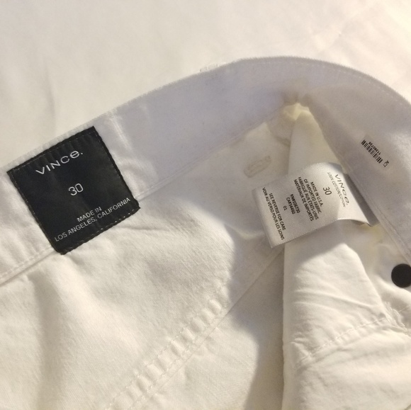 Vince White Wide Leg High Rise Jeans - Picture 4 of 8